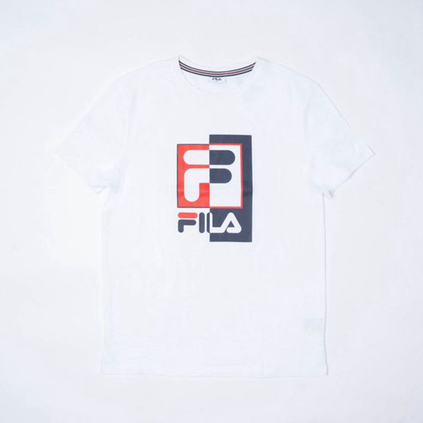 Camisetas Fila Homem Branco - Fila Archie Portugal Lisboa,HGYC-80173